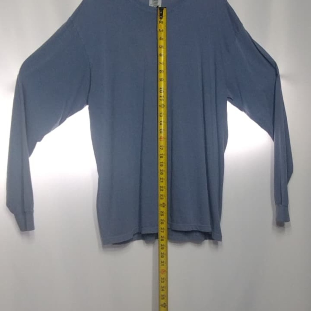 Comfort colors Men's Blue Long Sleeve Shirt size XL pre owned good condition - Picture 5 of 11